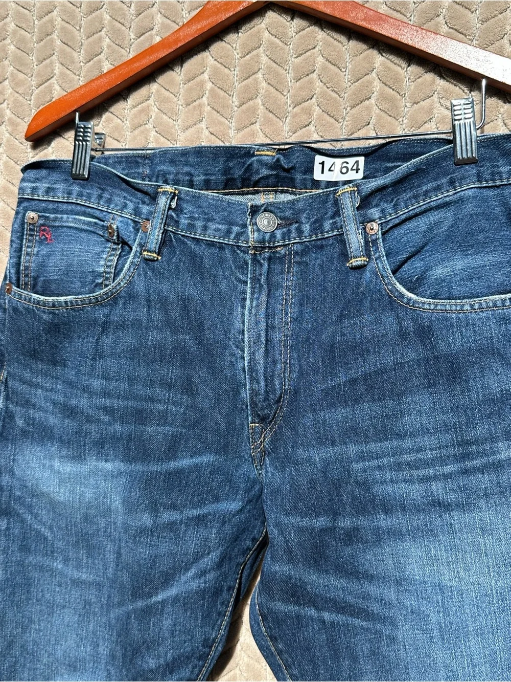 Polo Ralph Lauren Varick Slim Straight Jeans Men’s 33x32 Medium Wash Denim - Picture 5 of 13